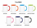 11oz mug handle and inside color options