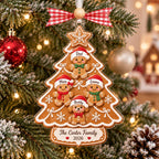 Gingerbread tree ornament with a puppy for The Carter Family 2026