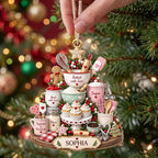 Kitchen baking ornament hanging on a Christmas tree
