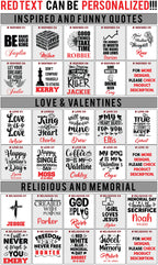 Engraving design ideas: funny quotes, love and Valentine, religious and memorial