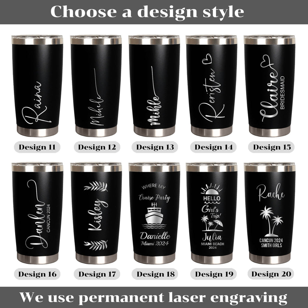 Name tumbler design styles 11 to 20