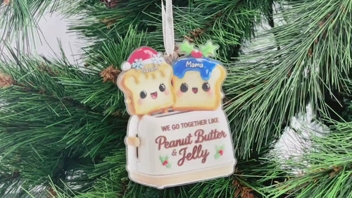 Video of a personalized acrylic Christmas ornament